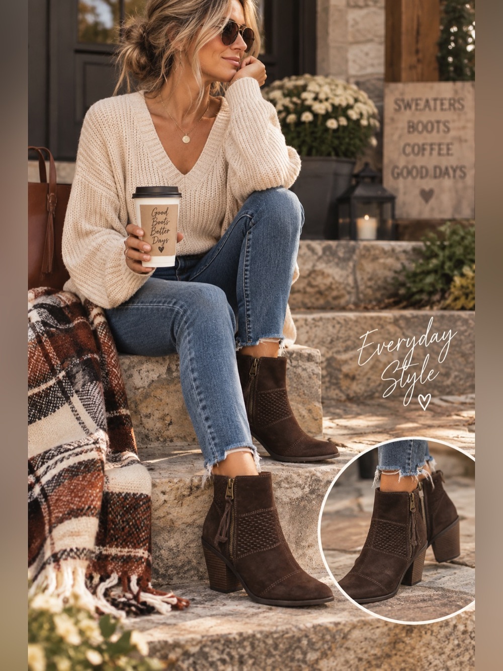 Lucky Brand Brown Suede Ankle Booties